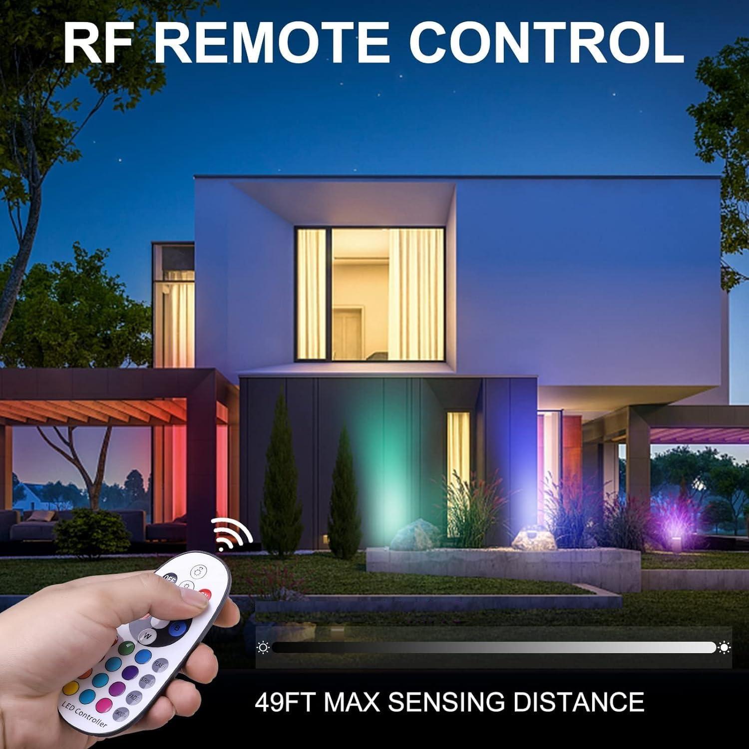 Luces de Jardín EAGLOD RGB 10W Impermeables 4 Paquete