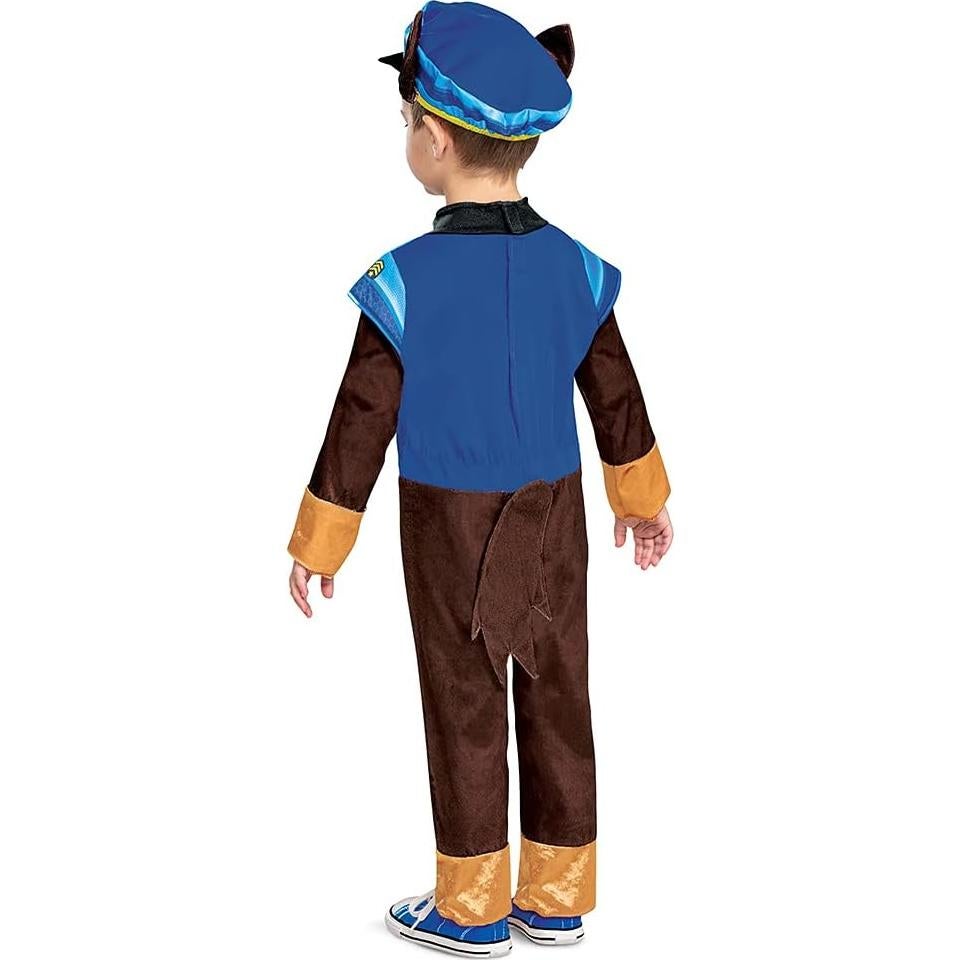 Disfraz de Chase Paw Patrol para Niños con Sombrero y Mono