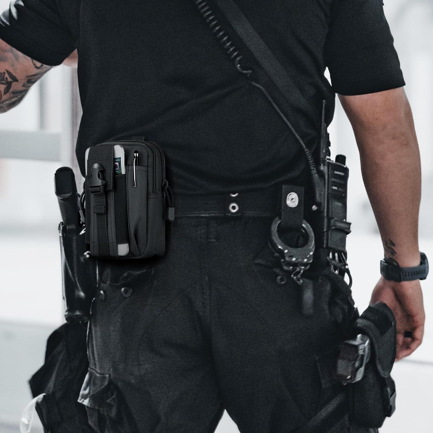 Funda Táctica Molle bvya para Teléfono Negro Compatible iPhone