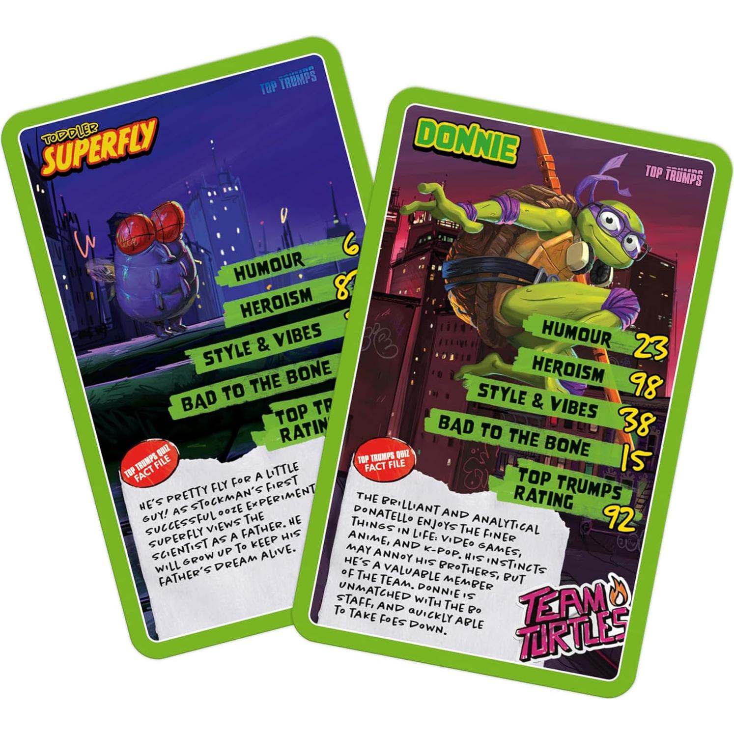 Juego de Cartas Top Trumps Tortugas Ninja - 2+ Jugadores - 6+ Años