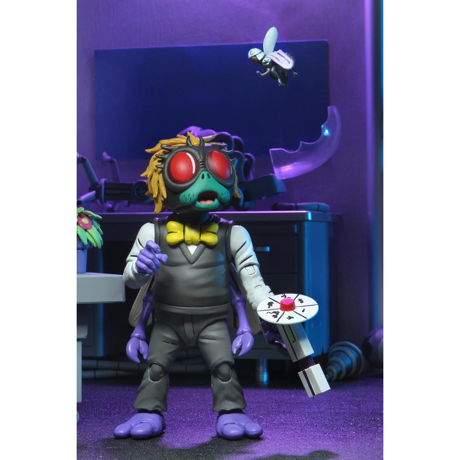 NECA Tortugas Ninja 2-Pack Splinter y Baxter 18 cm Accesorios