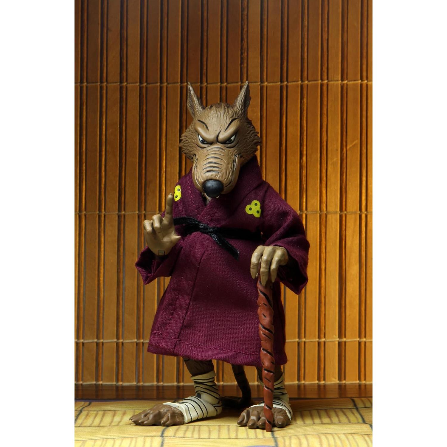 NECA Tortugas Ninja 2-Pack Splinter y Baxter 18 cm Accesorios