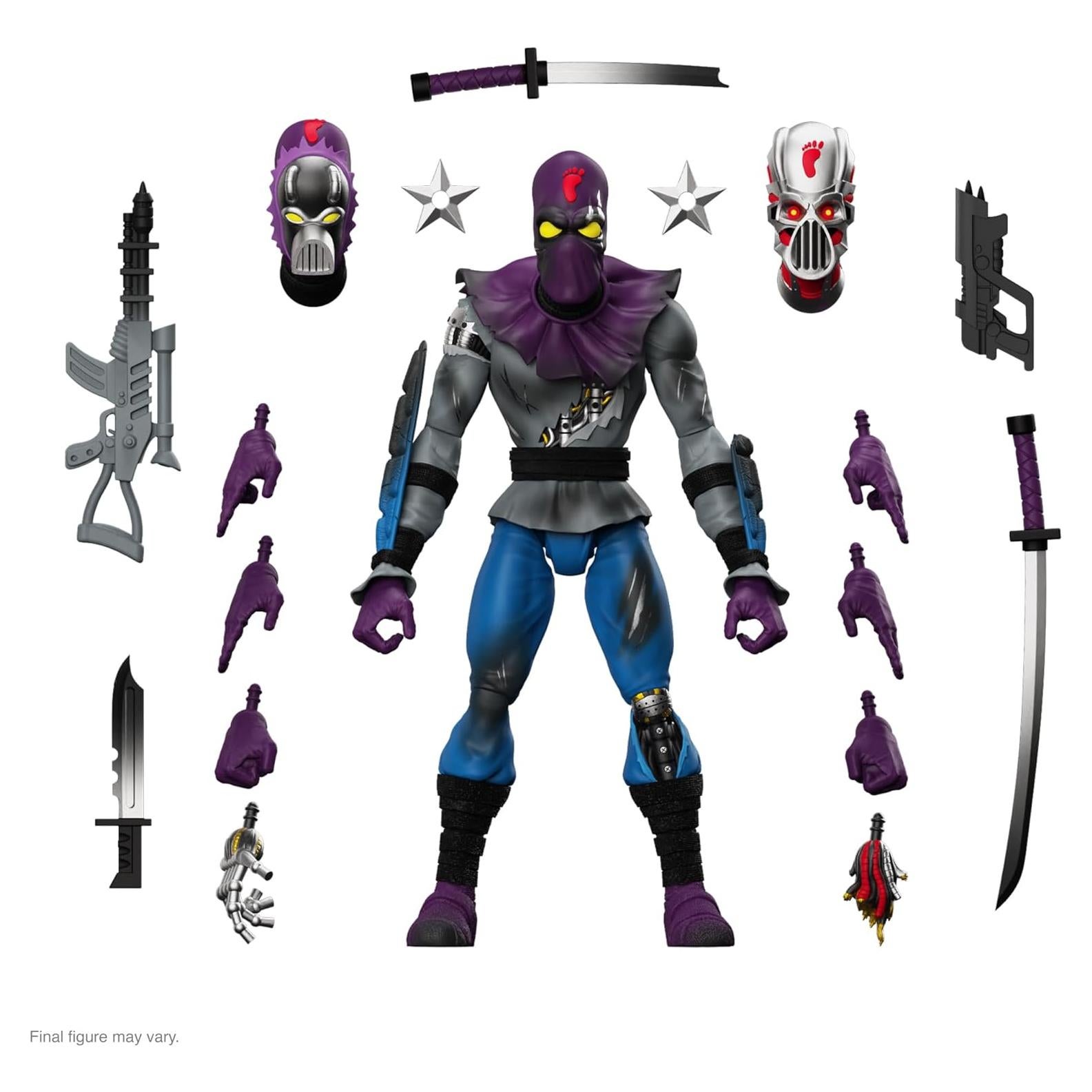 Figura de Acción Super7 TMNT Soldado Pie Dañado 17.8 cm