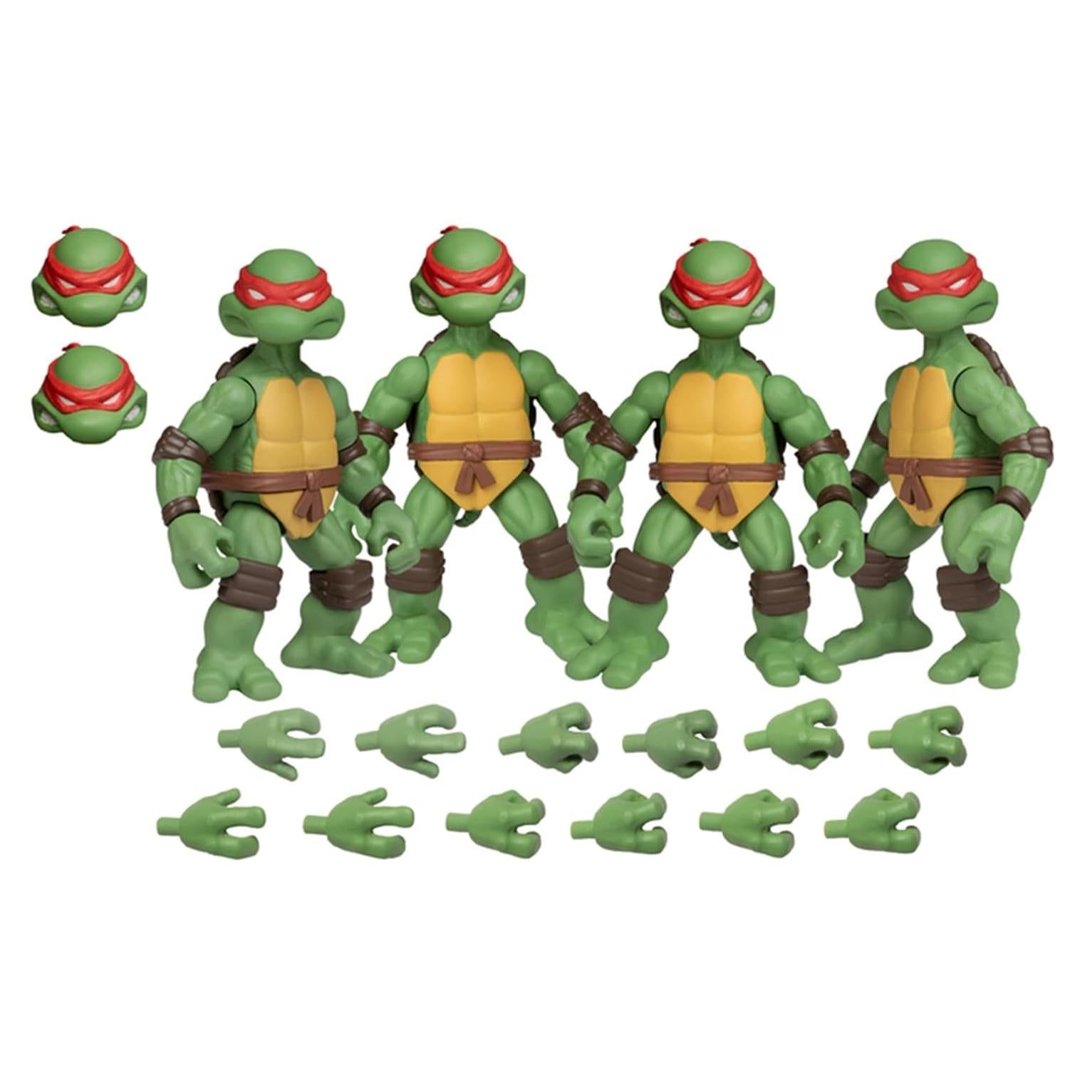 Set Deluxe Tortugas Ninja 5 Points Plus Mezco - 4 Figuras