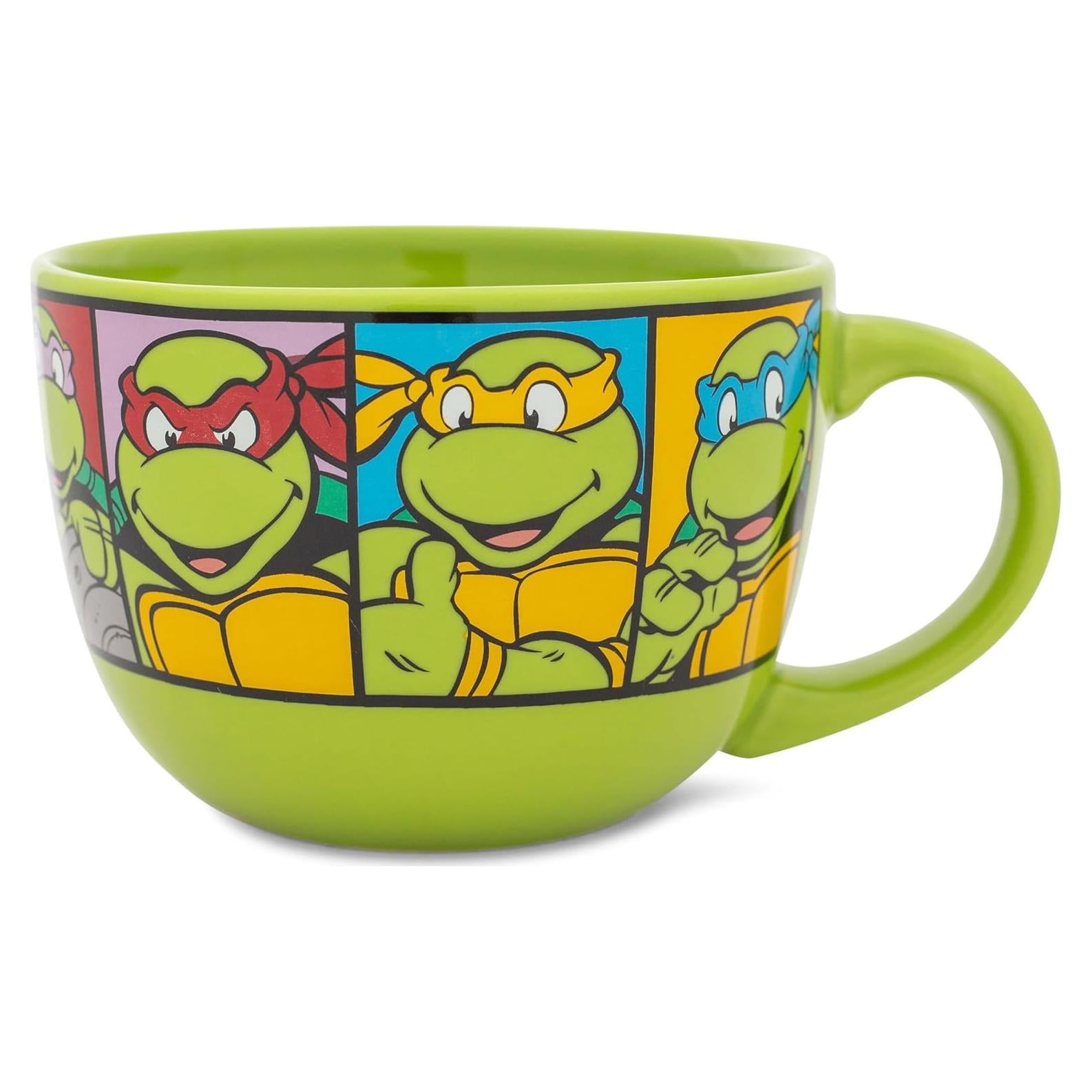 Taza de sopa cerámica Silver Buffalo TMNT 710 ml Verde