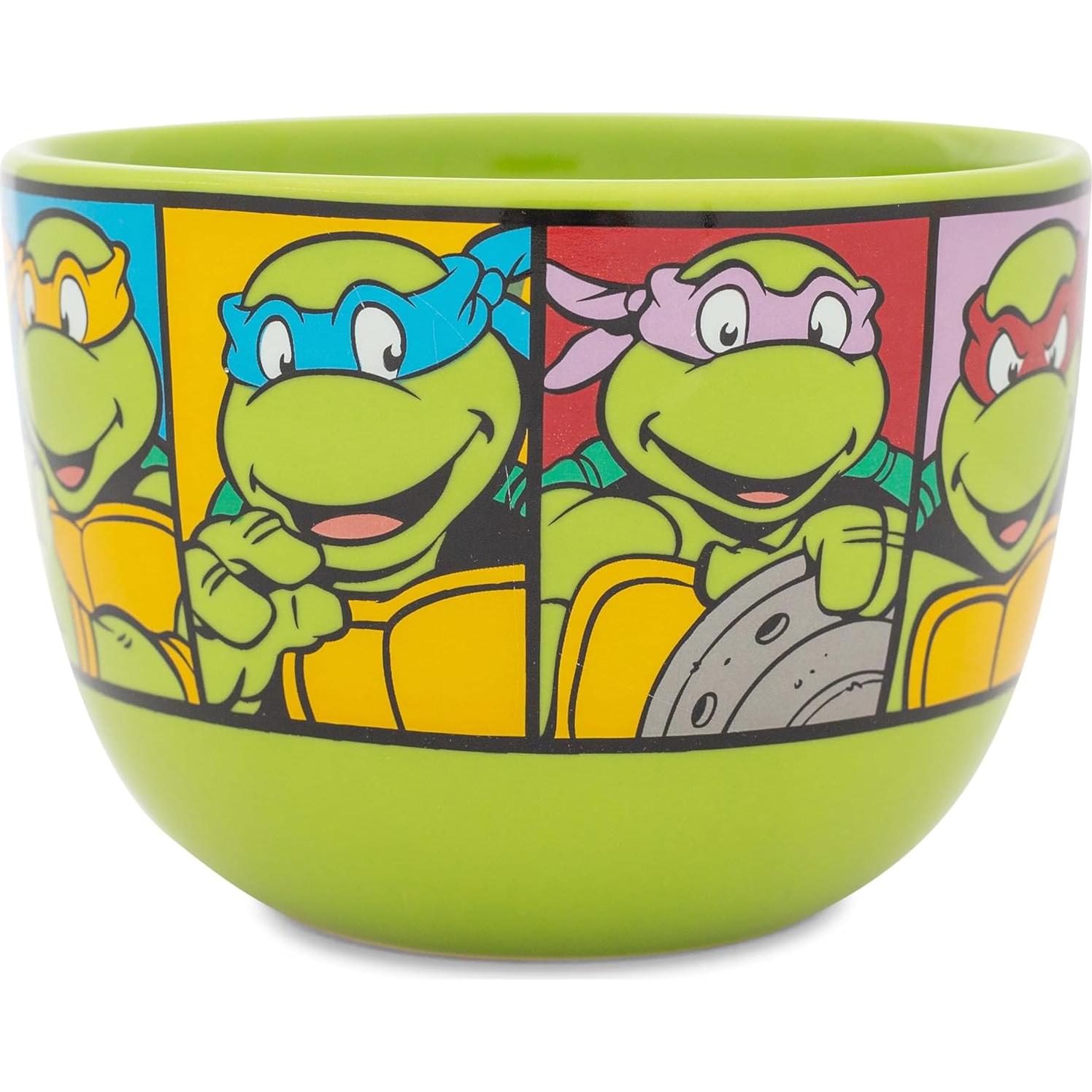 Taza de sopa cerámica Silver Buffalo TMNT 710 ml Verde