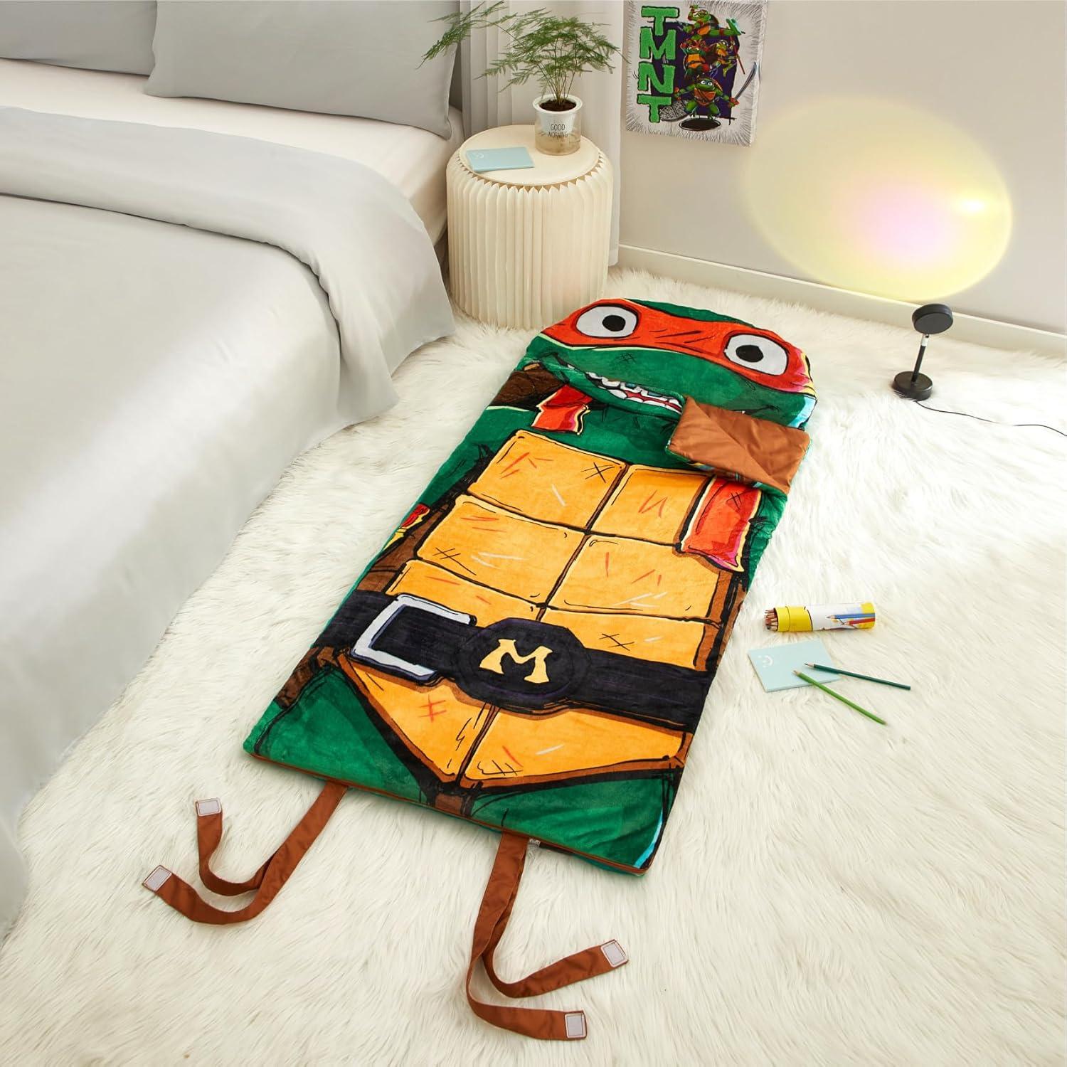 Saco de Dormir con Capucha Idea Nuova Tortugas Ninja 147 cm