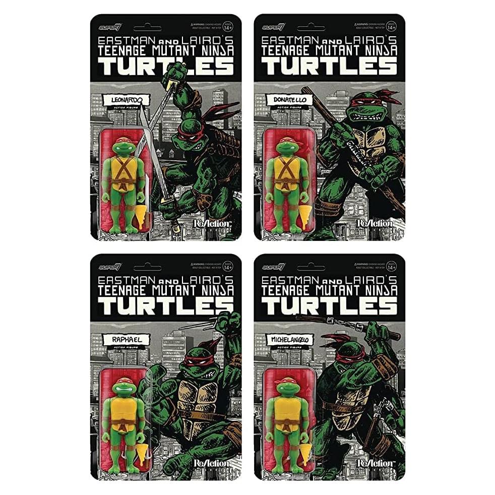 Set de Figuras Tortugas Ninja Super7 Mirage 9.5 cm