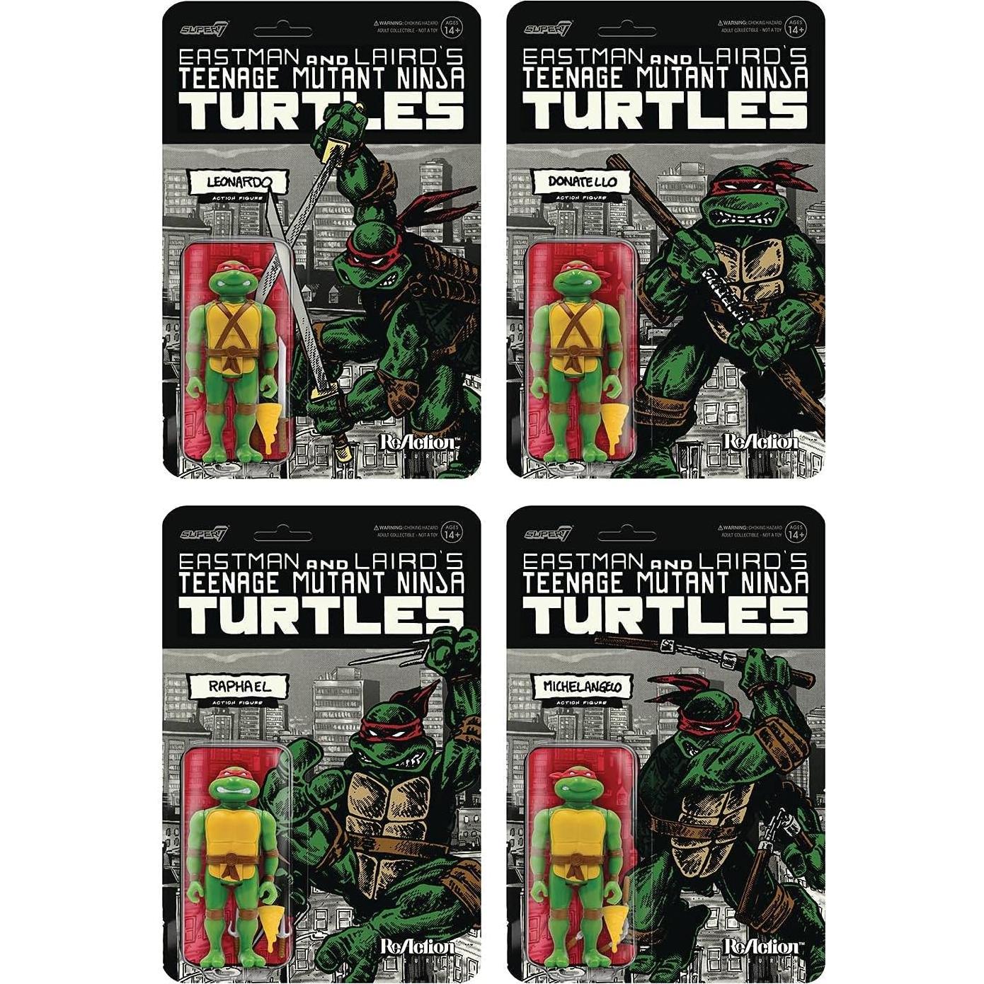 Set de Figuras Tortugas Ninja Super7 Mirage 9.5 cm