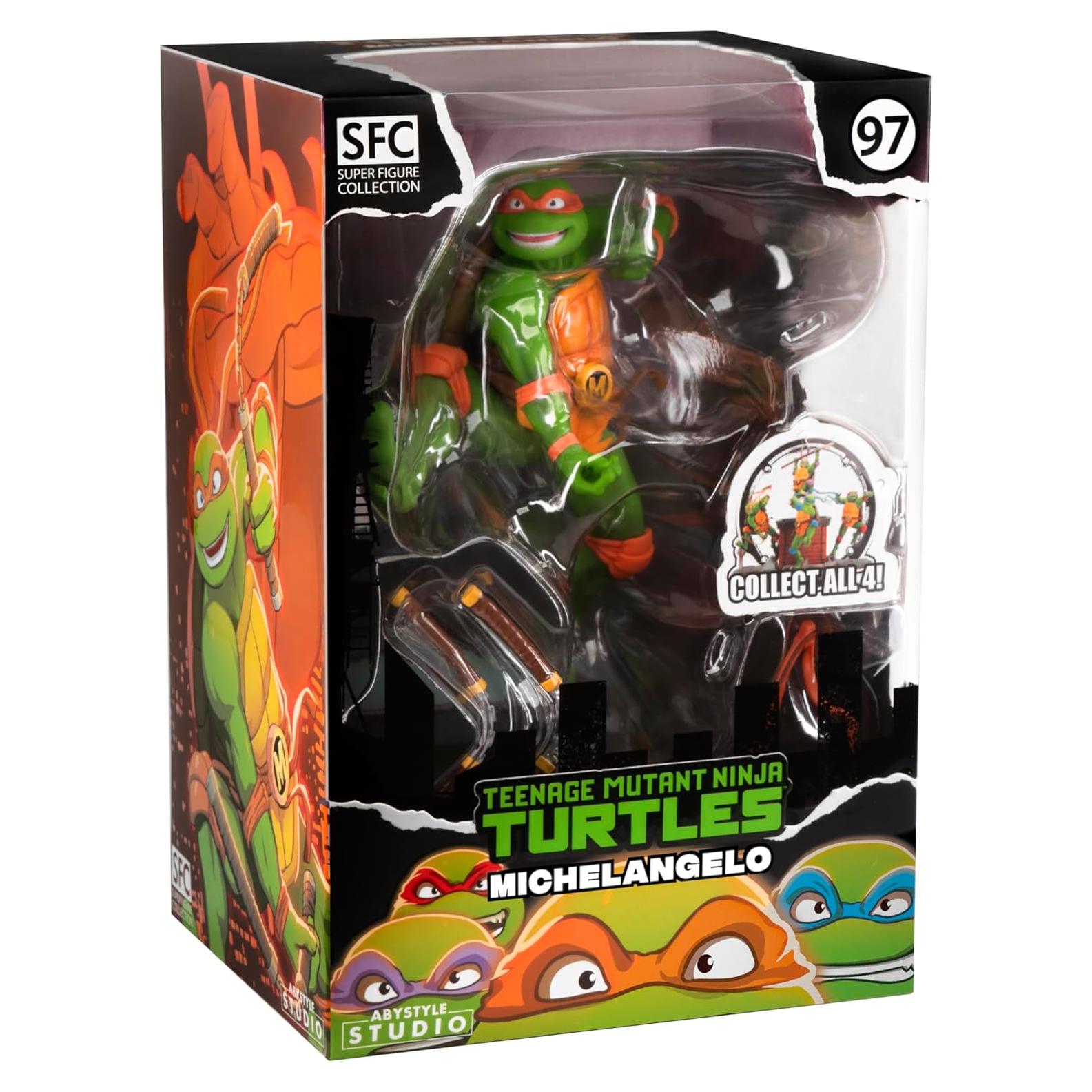 Figura Coleccionable Tortugas Ninja Michelangelo 19.56 cm PVC