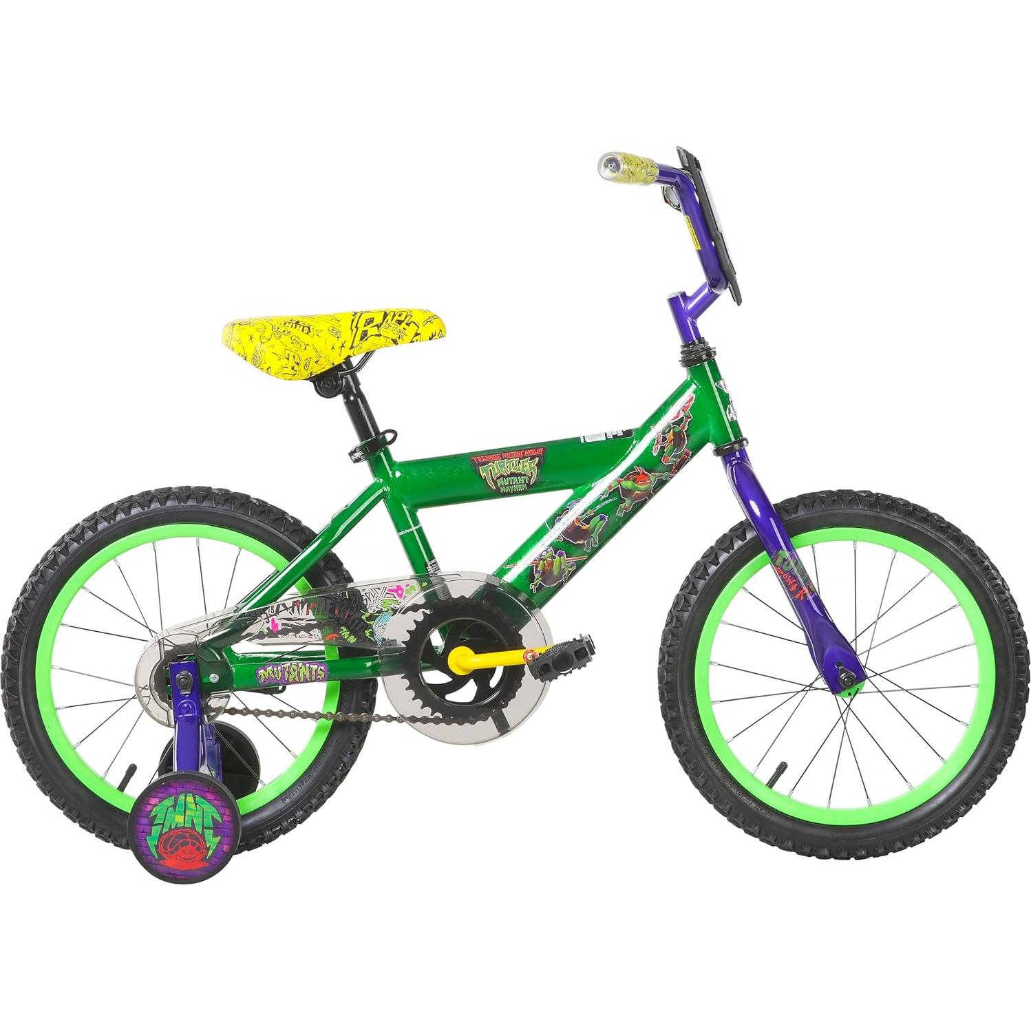 Bicicleta Infantil Dynacraft Tortugas Ninja 16" Verde Oscuro