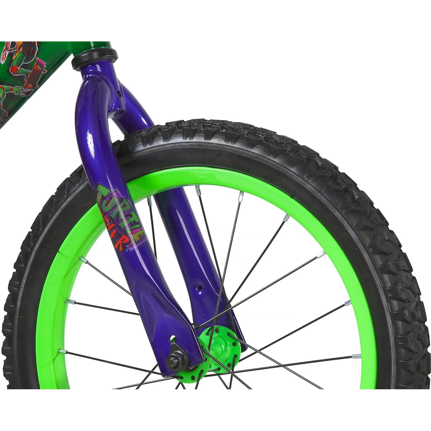 Bicicleta Infantil Dynacraft Tortugas Ninja 16" Verde Oscuro