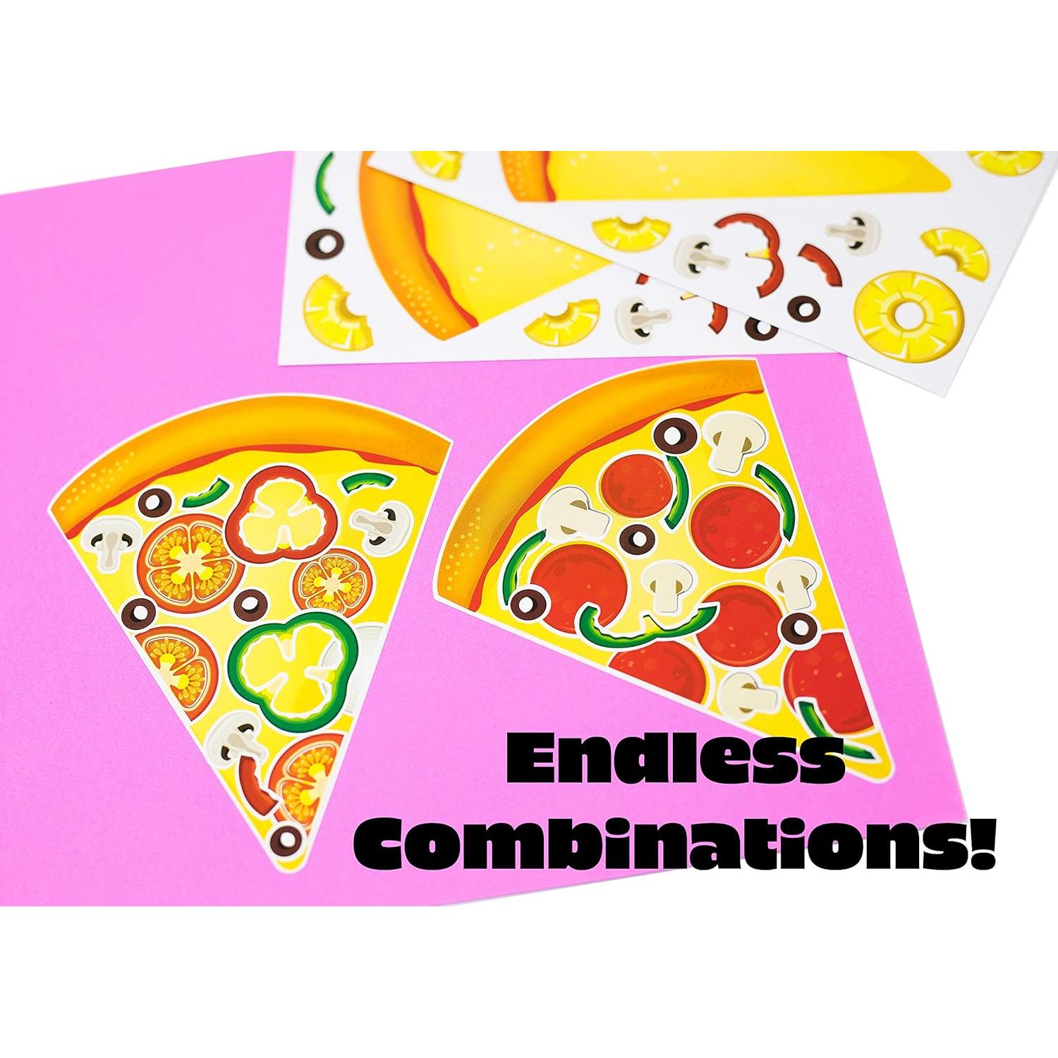 Stickers de Pizza para Niños Edgewood Toys - 24 Hojas Creativas