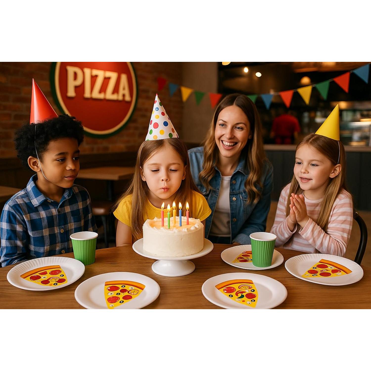 Stickers de Pizza para Niños Edgewood Toys - 24 Hojas Creativas