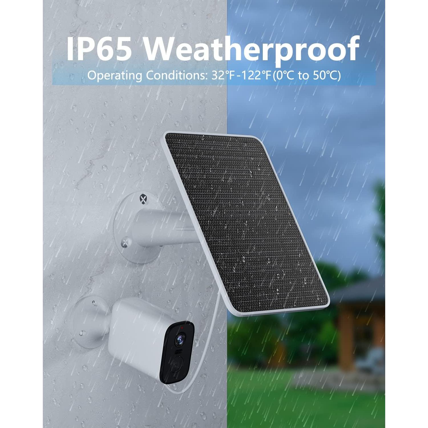 Panel Solar FOHOA para Eufycam 2C/2 Pro, 4W, 3 Paquete