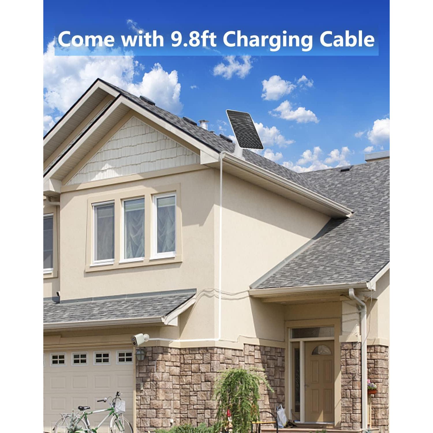 Panel Solar FOHOA para Eufycam 2C/2 Pro, 4W, 3 Paquete