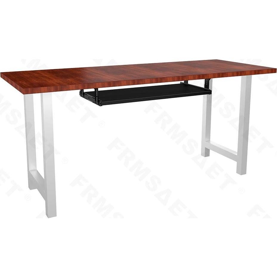 Bandeja para Teclado FRMSAET Ajustable 76.2 cm Madera Negra