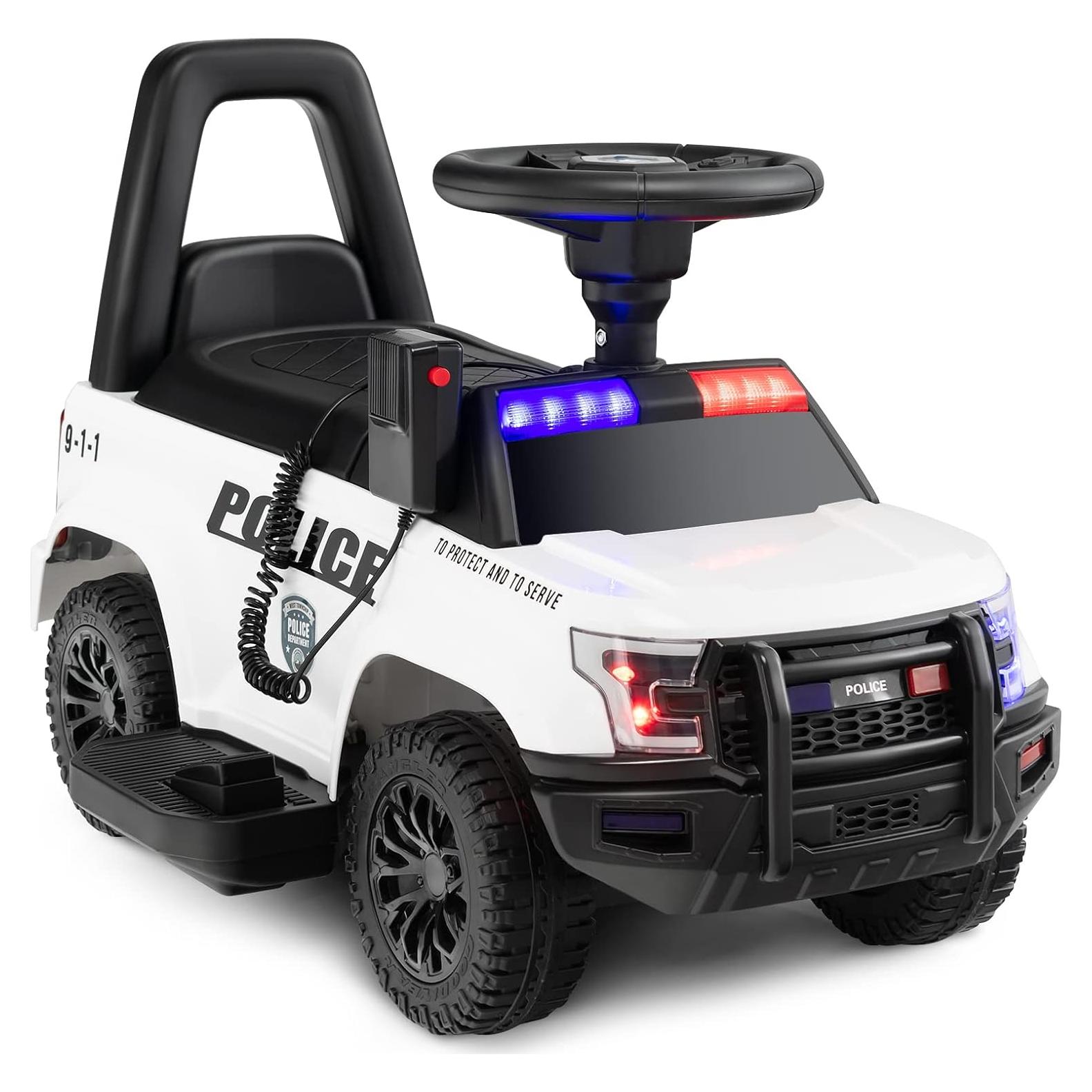 Coche de Empuje HONEY JOY Policía con Música y Luces