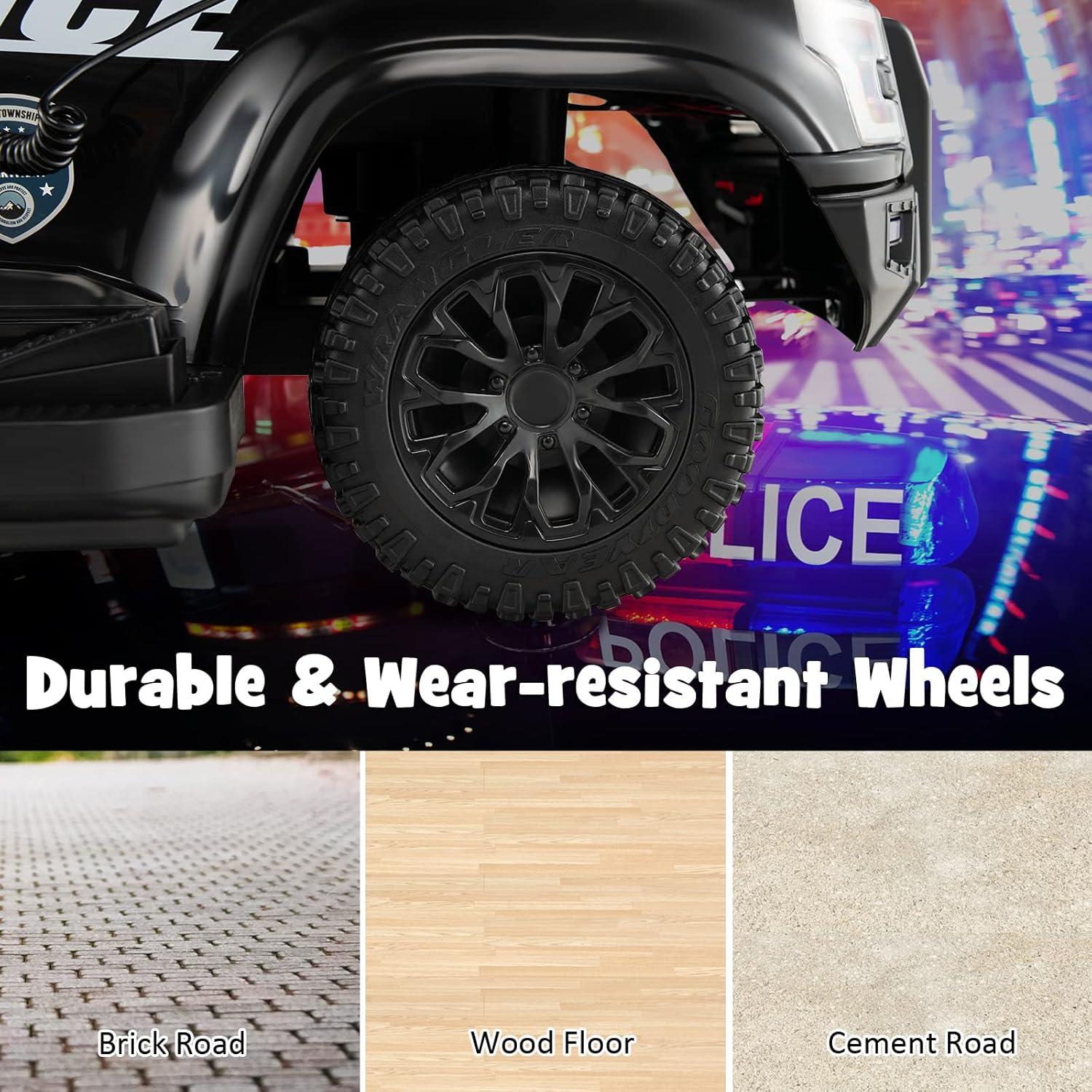 Coche de Empuje HONEY JOY Policía con Música y Luces