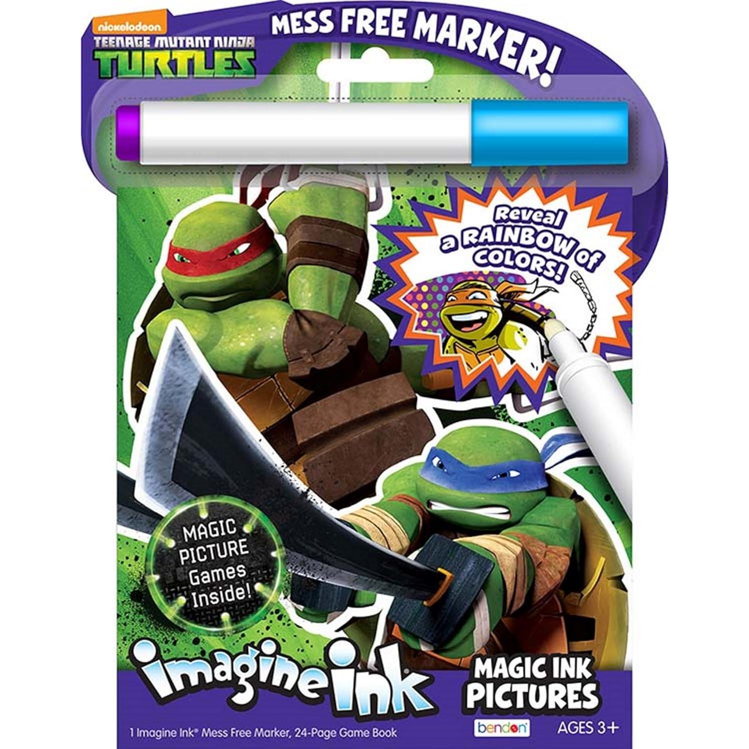 Paquete de 3 Libros de Actividades Imagine Ink - Liga de la Justicia, Spider-Man, Tortugas Ninja