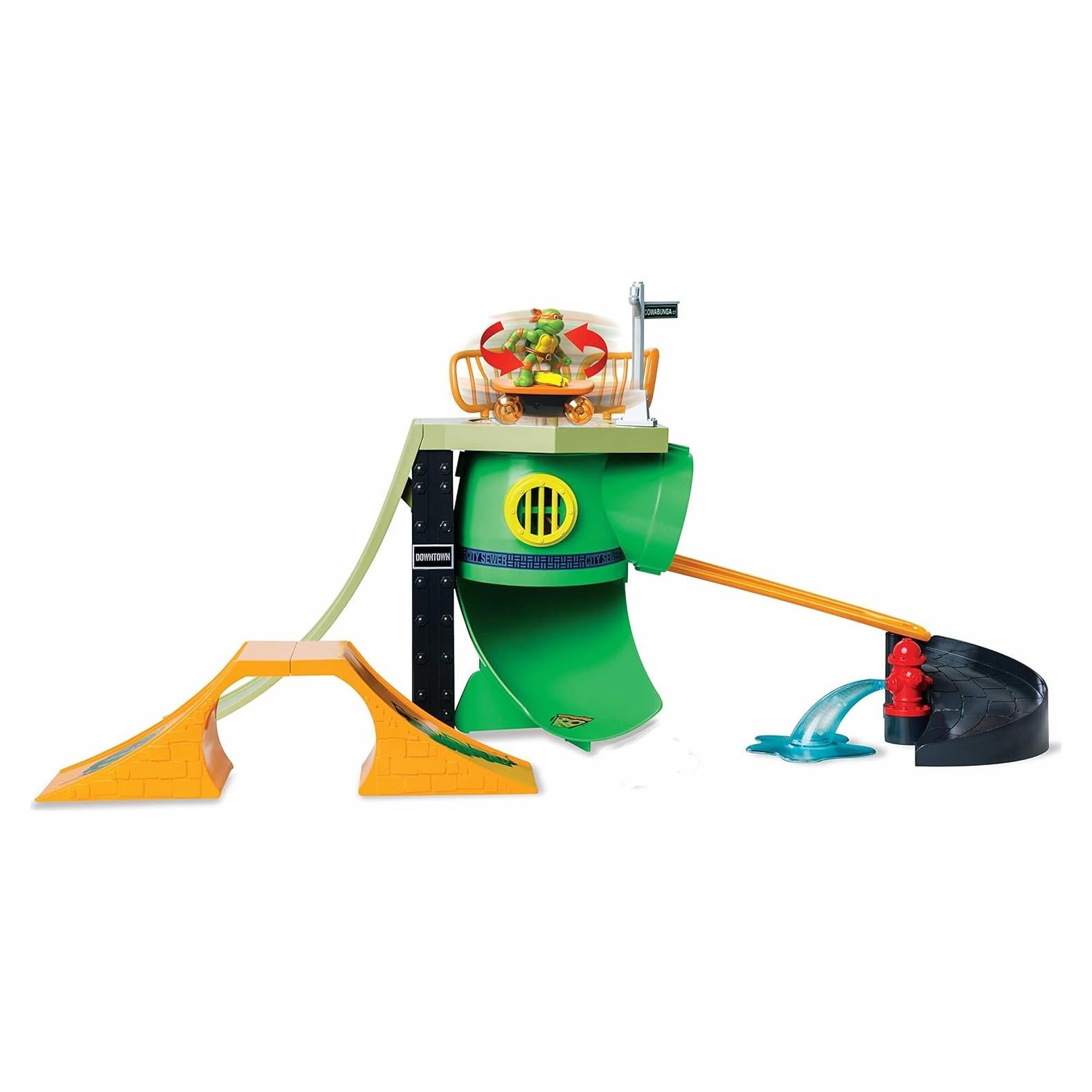 Parque de Patinaje Tortugas Ninja TMNT Michelangelo 18 Piezas