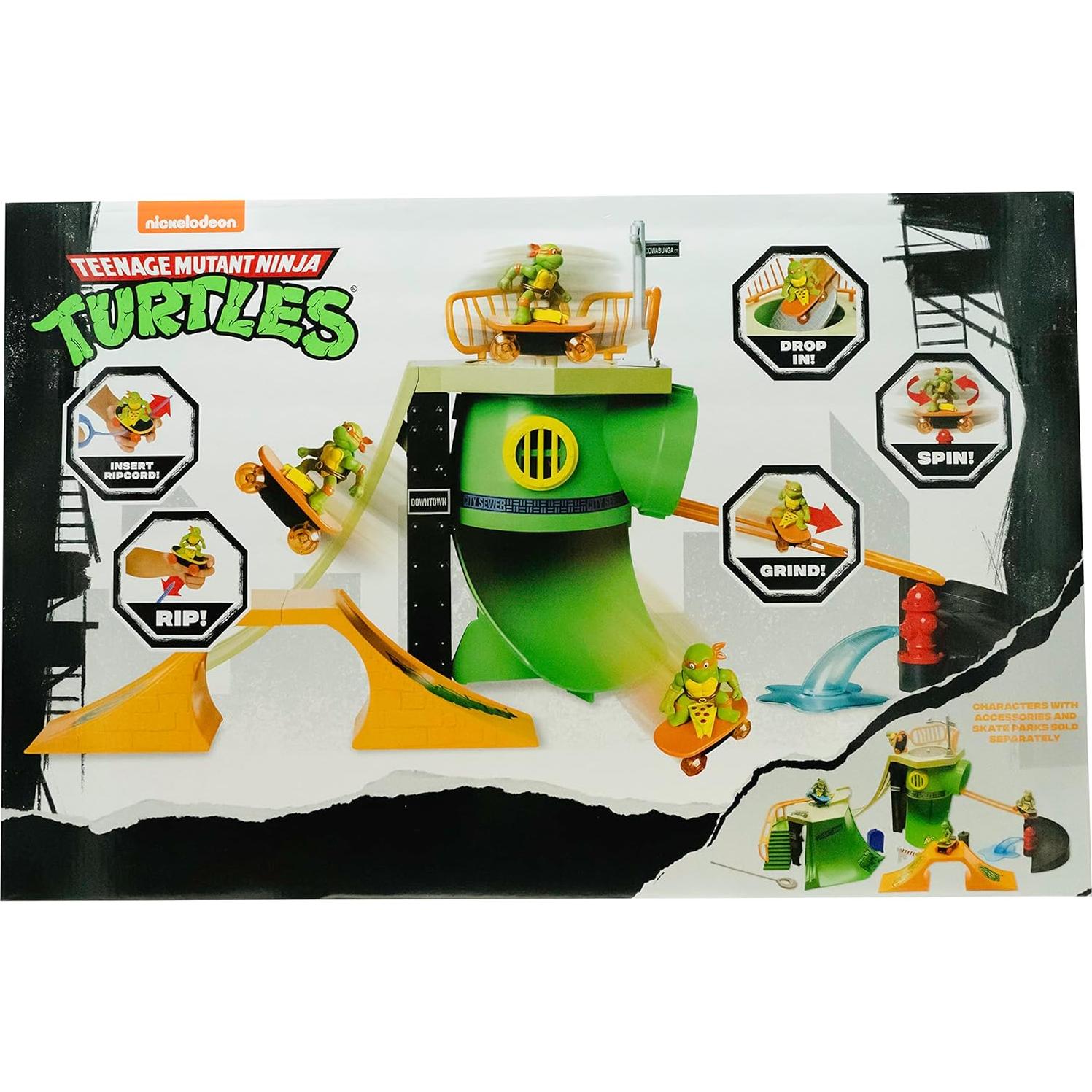 Parque de Patinaje Tortugas Ninja TMNT Michelangelo 18 Piezas