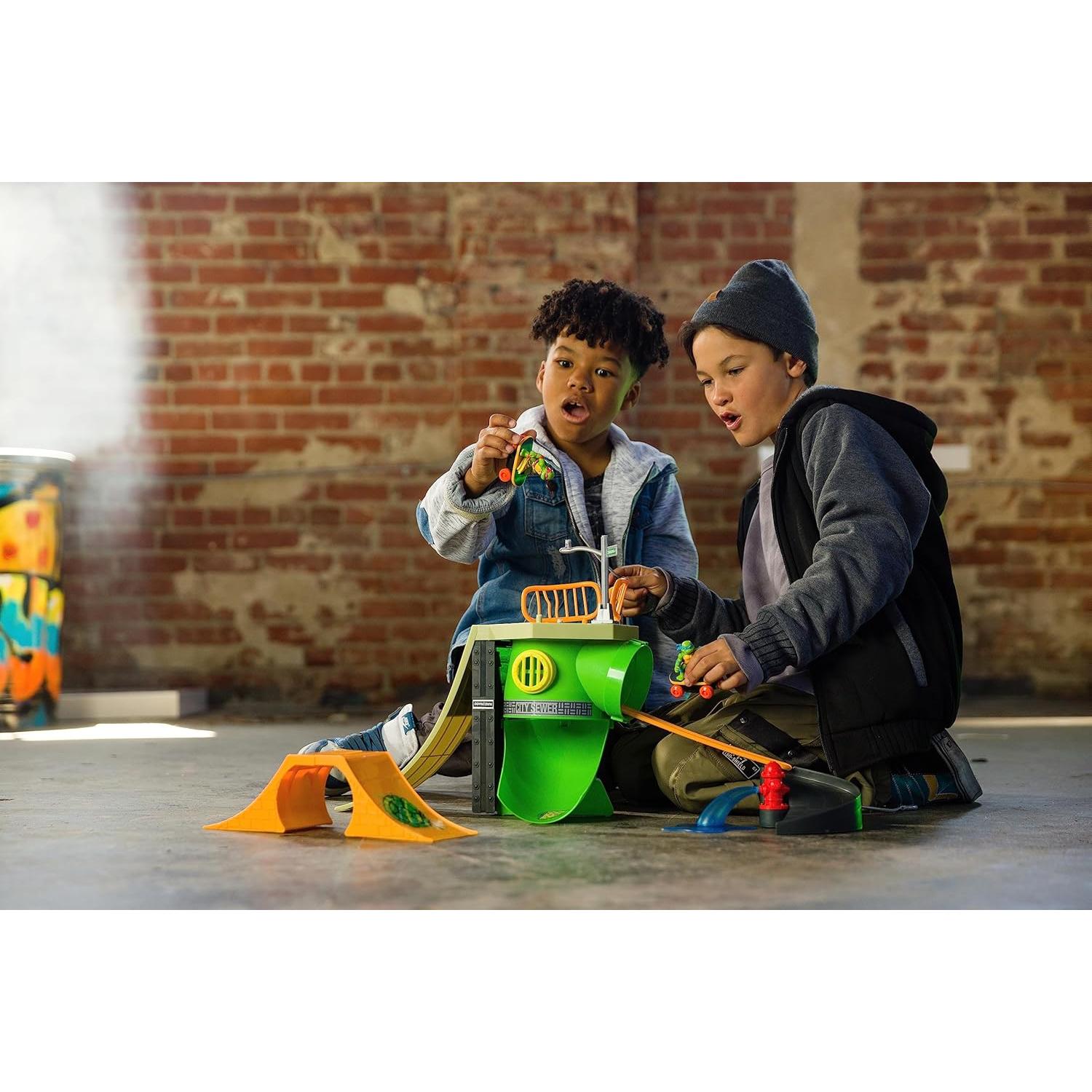 Parque de Patinaje Tortugas Ninja TMNT Michelangelo 18 Piezas