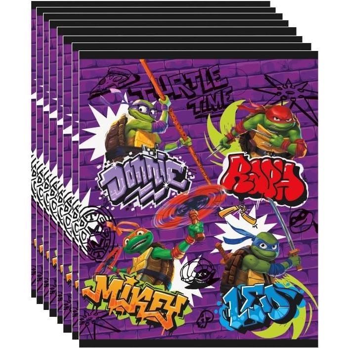 Paquete Fiesta Cumpleaños Tortugas Ninja TMNT 8 Bolsas 8 Máscaras