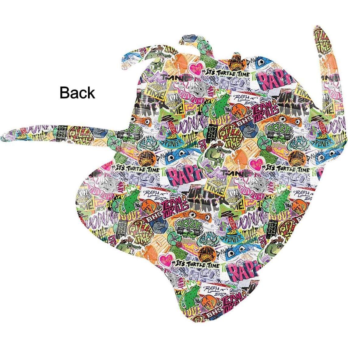 Paquete de Globos TMNT Anagram 4to Cumpleaños 8 Piezas