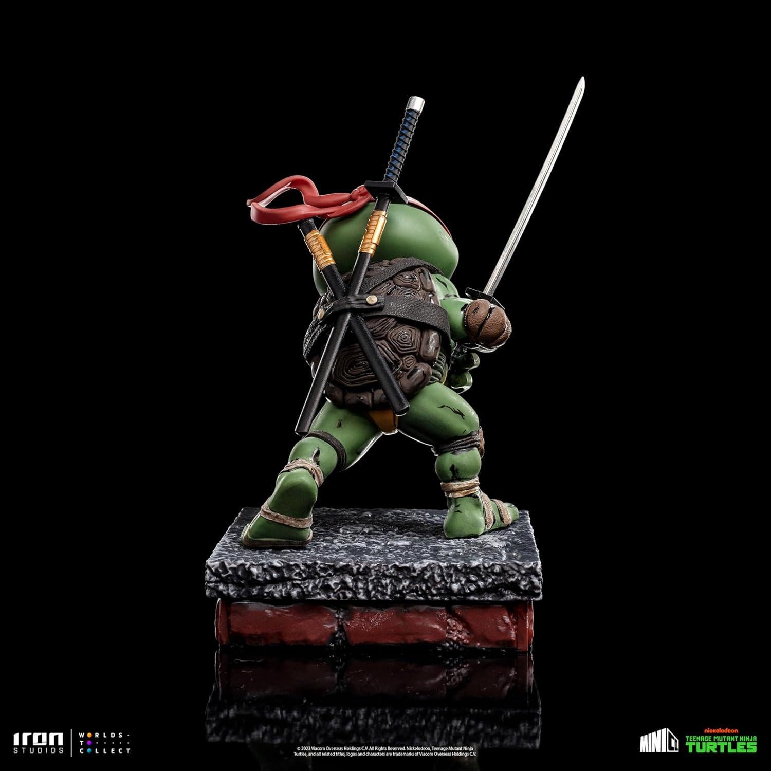 Figura Tortugas Ninja Leonardo MiniCo Iron Studios 18 cm