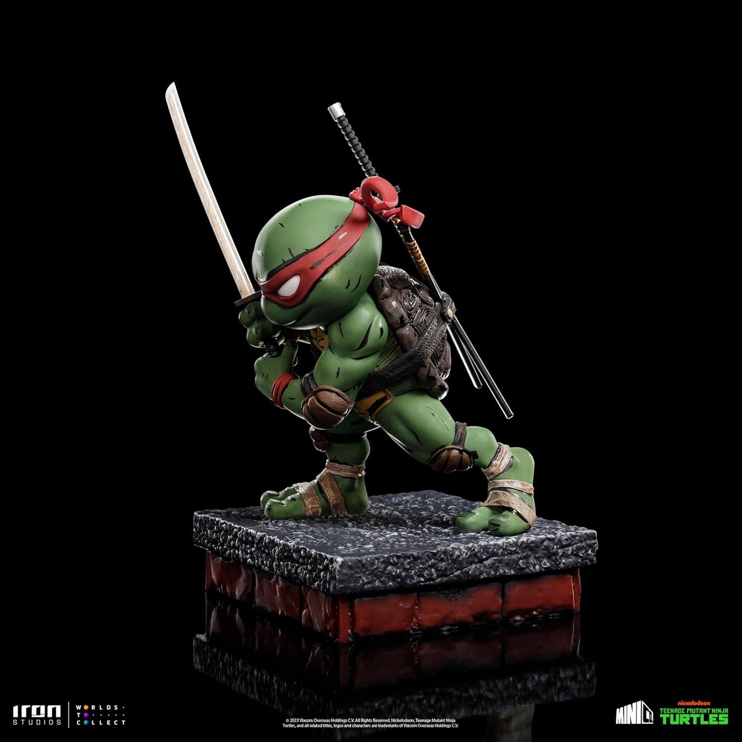 Figura Tortugas Ninja Leonardo MiniCo Iron Studios 18 cm