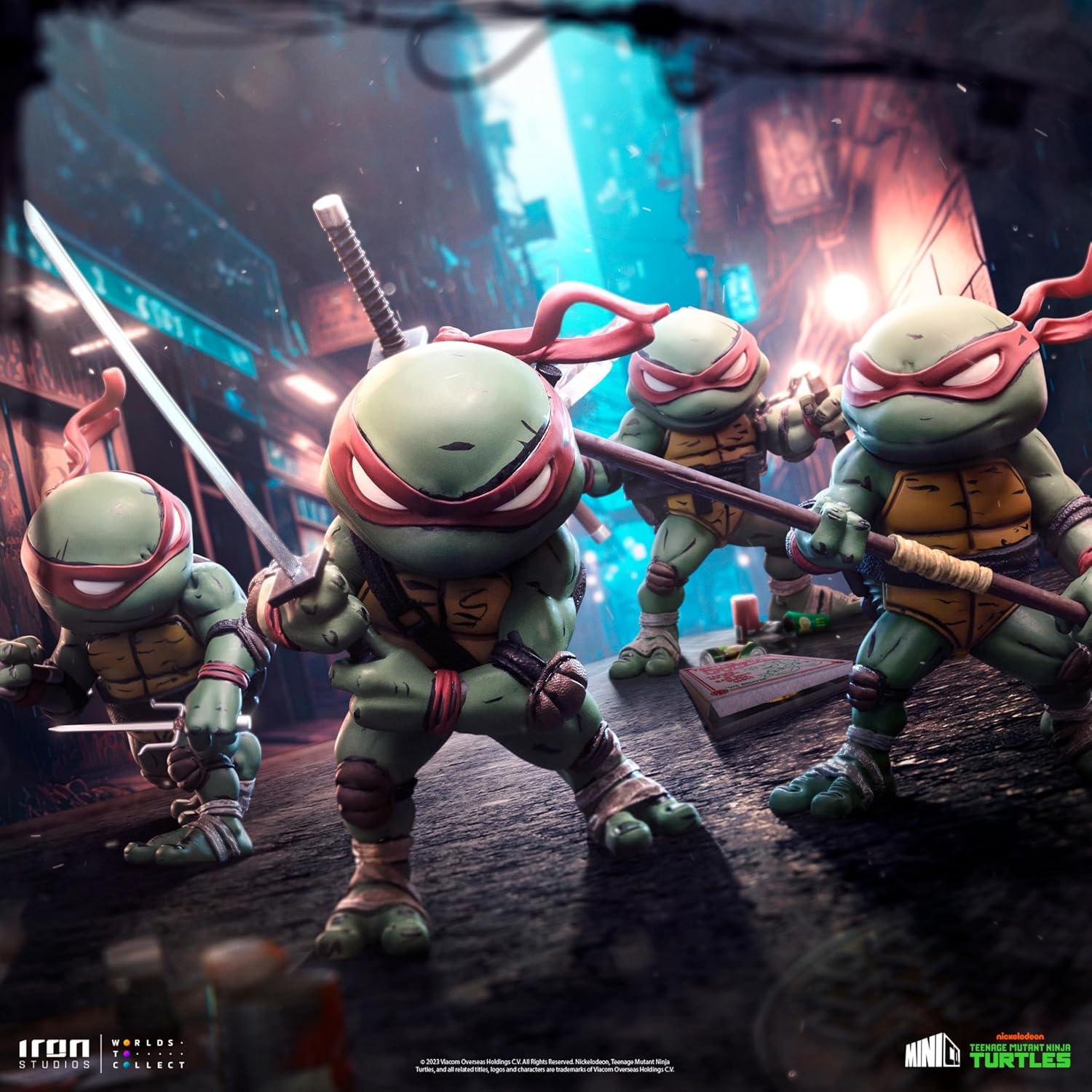 Figura Tortugas Ninja Leonardo MiniCo Iron Studios 18 cm