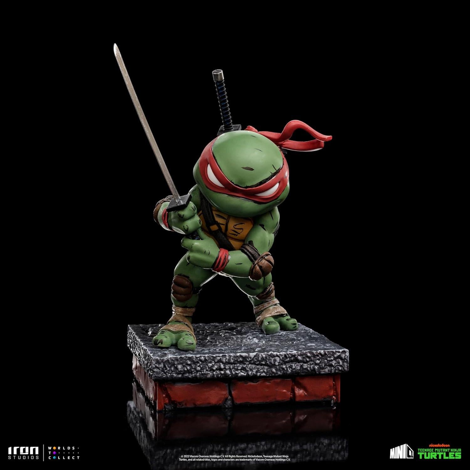 Figura Tortugas Ninja Leonardo MiniCo Iron Studios 18 cm