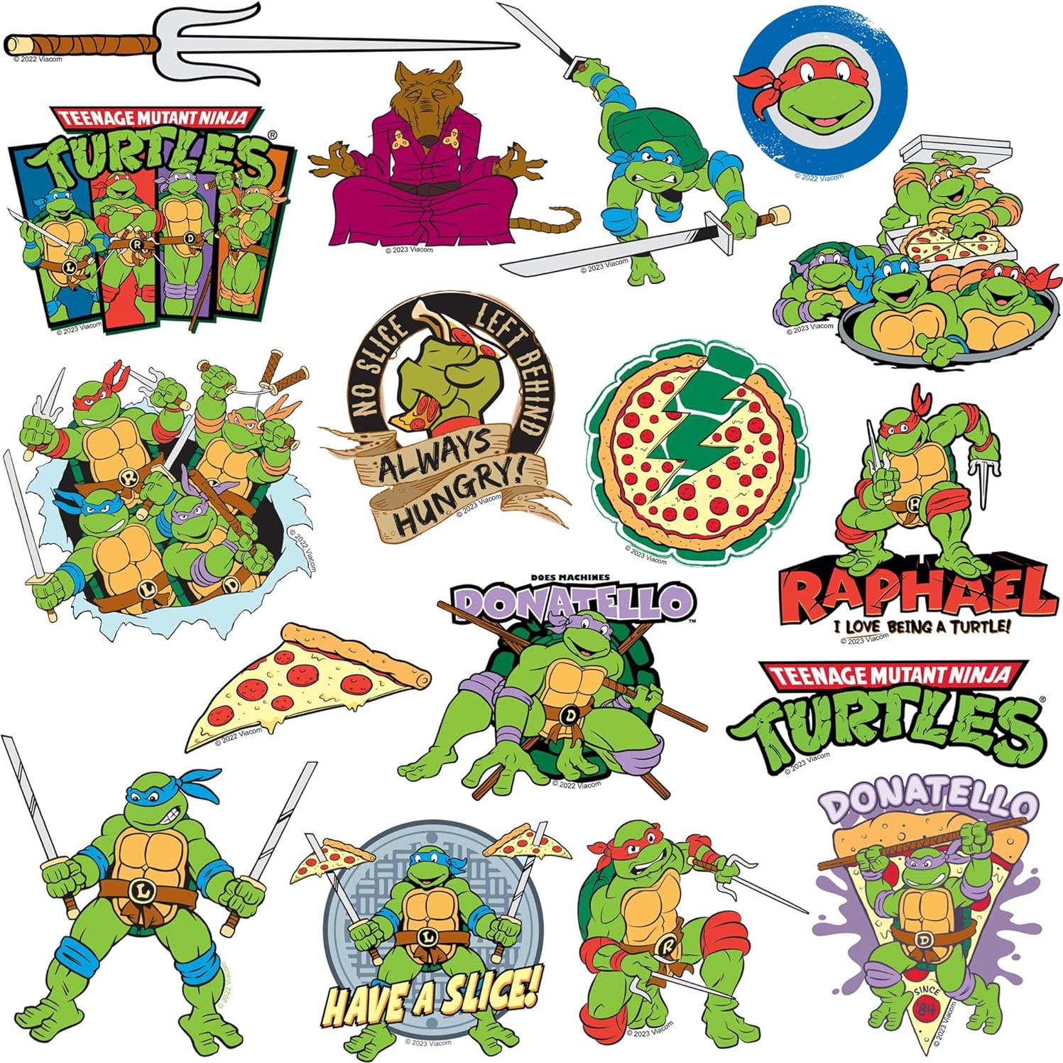 Calcomanías Tortugas Ninja TMNT 50ct Vinilo Premium