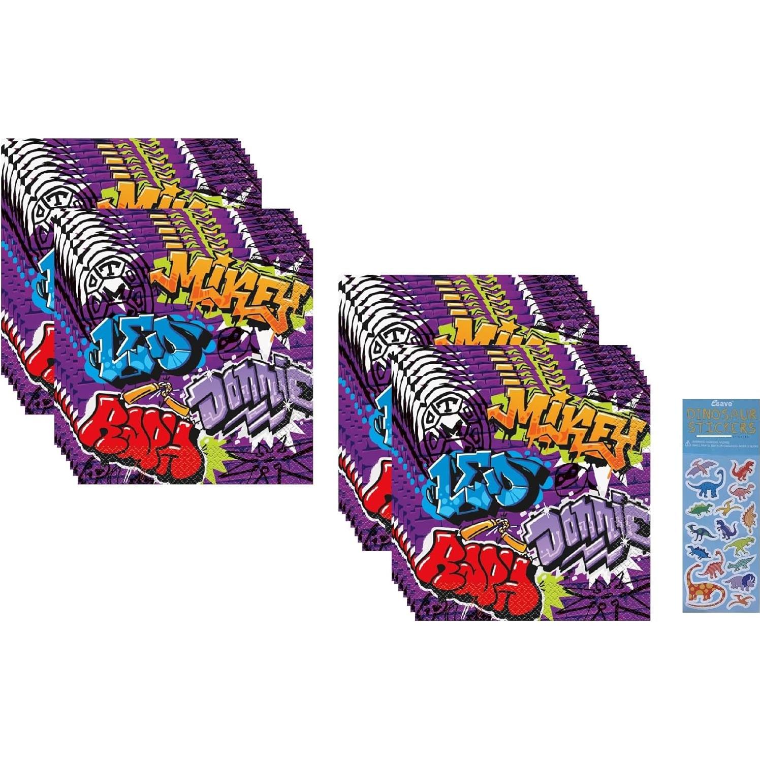 Suministros Fiesta Cumpleaños TMNT Tortugas Ninja 32 Servilletas