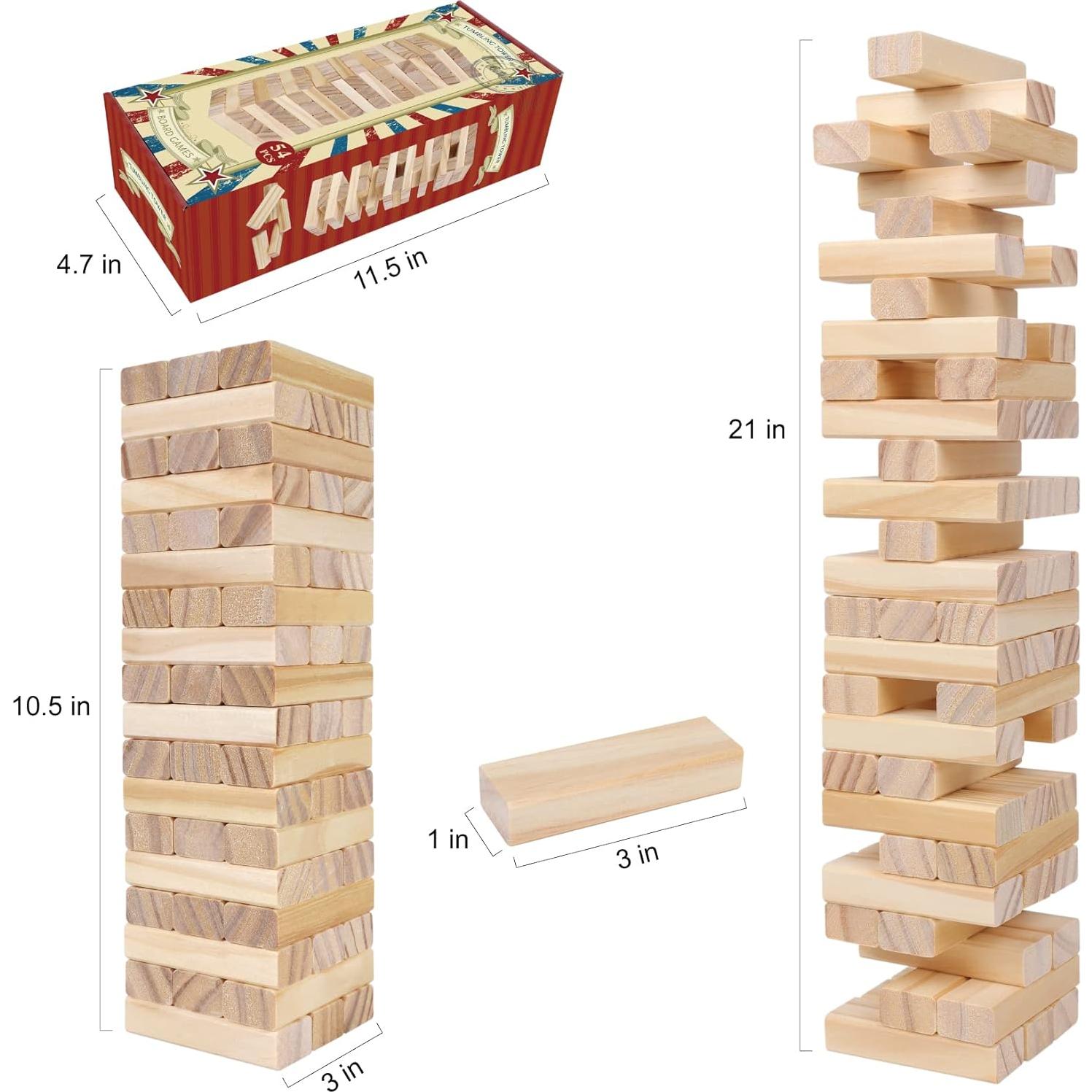 Juego de Apilamiento GOTHINK 54 Piezas de Madera