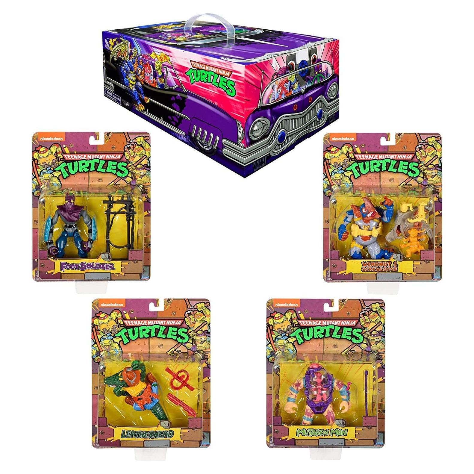 Figuras de Acción Tortugas Ninja Playmates 80s - Set Clásico