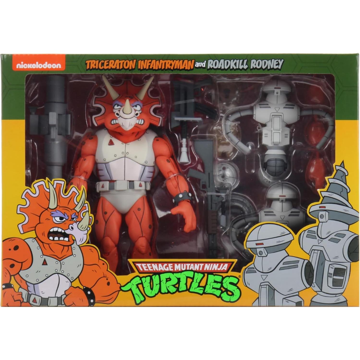 Figura de Acción NECA Tortugas Ninja Triceraton 30cm con Accesorios