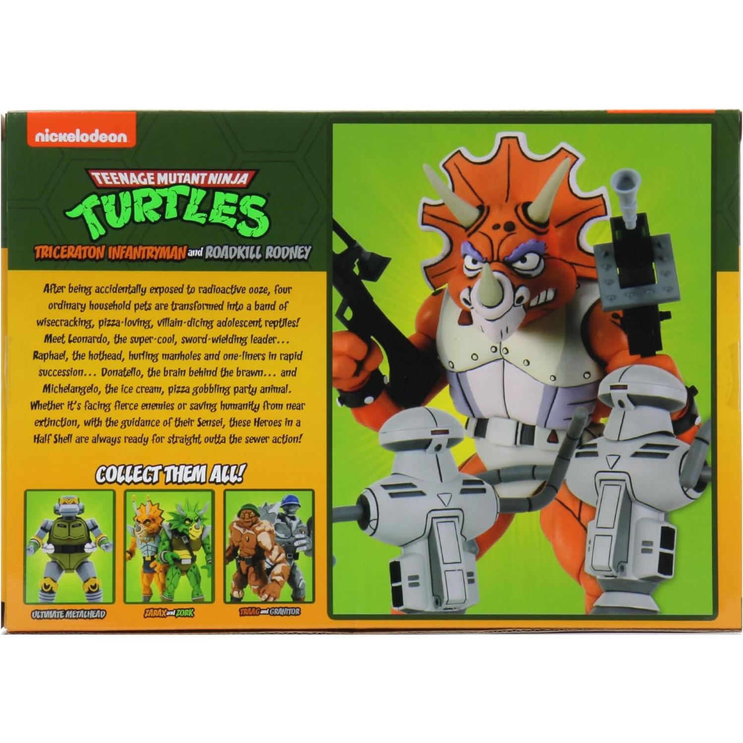 Figura de Acción NECA Tortugas Ninja Triceraton 30cm con Accesorios