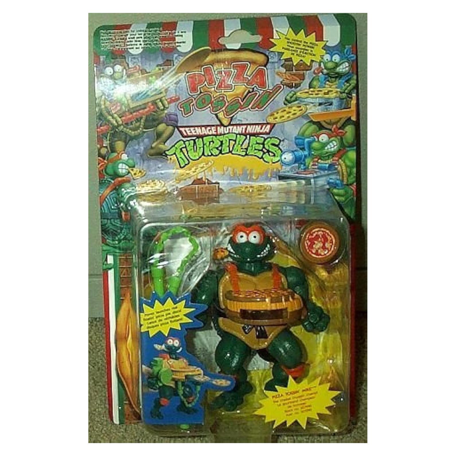 Lanzador de Pizza Tortugas Ninja Michelangelo 1994 - 6 Discos