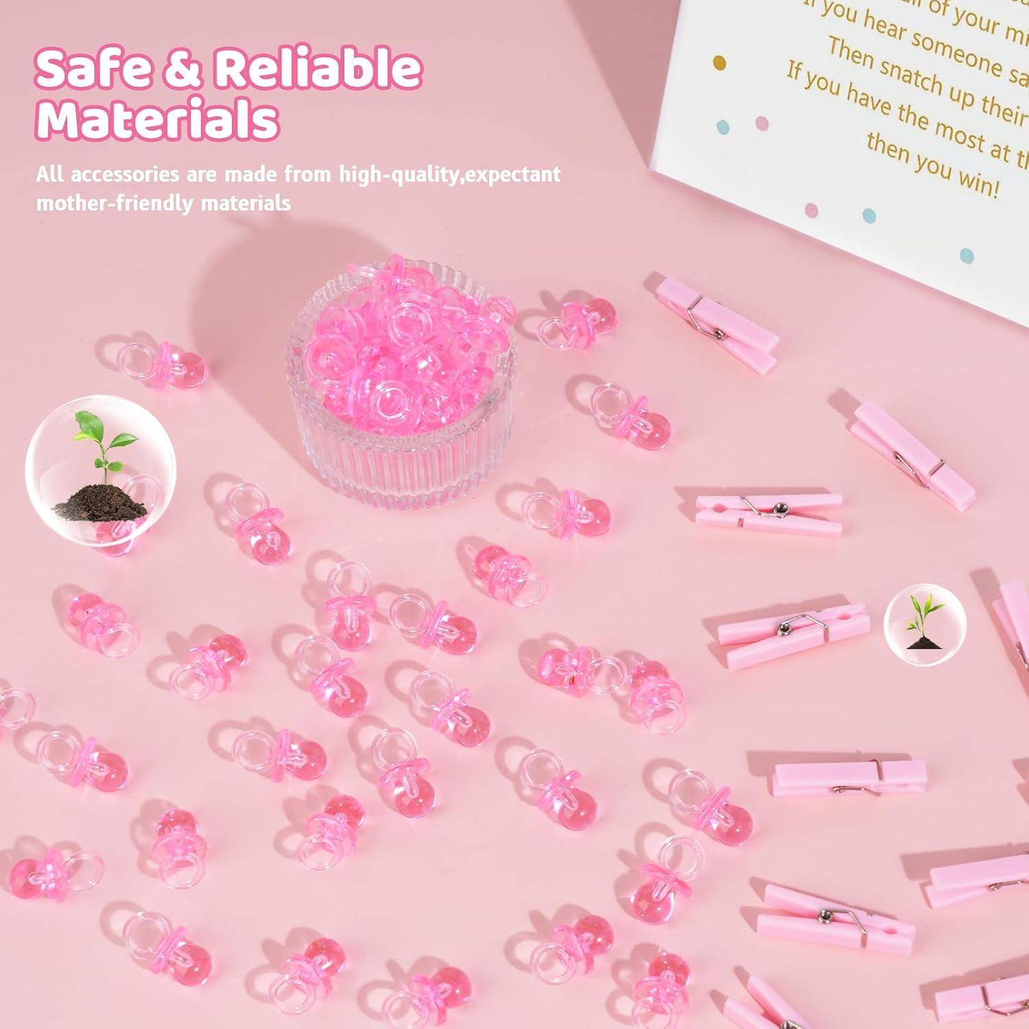 Juego de Pinzas Baby Shower ZJJZGYXINTAI No Digas Bebé