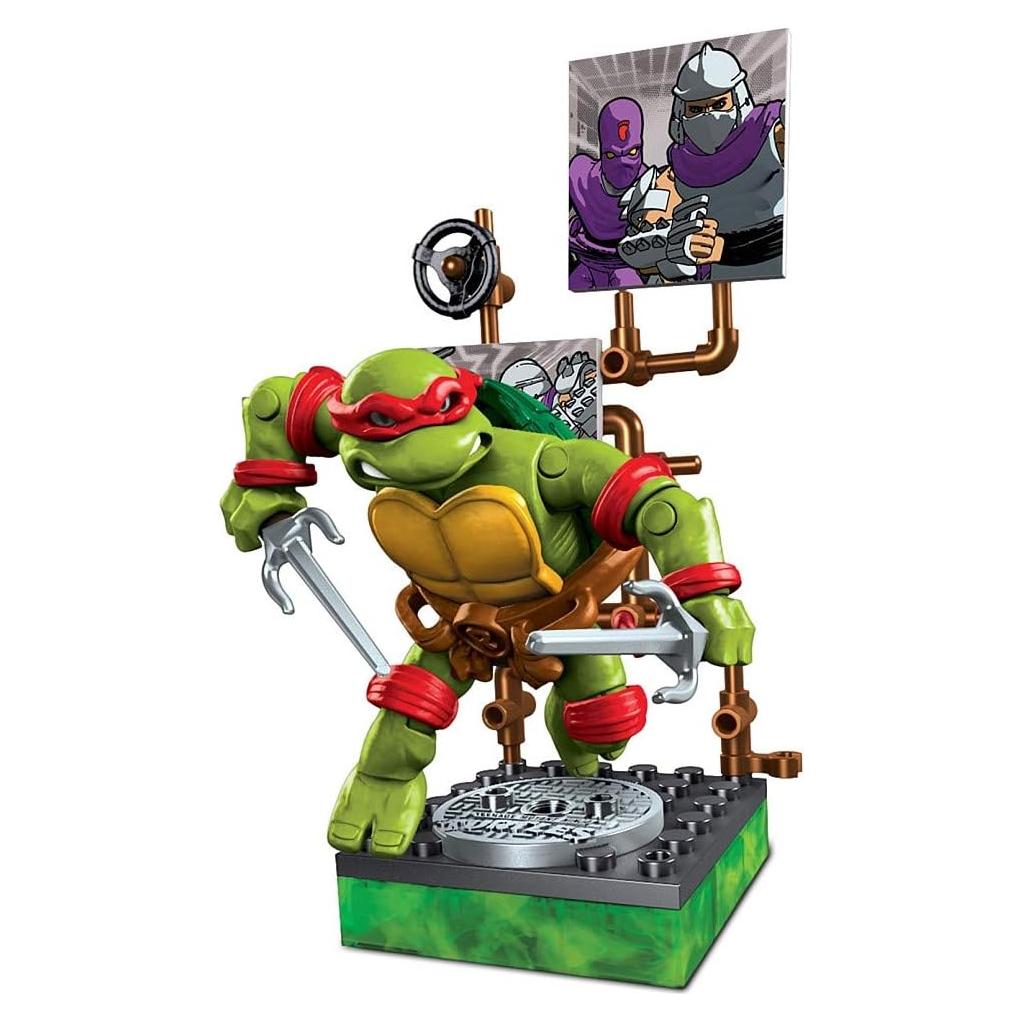 Figura de Acción Michelangelo Mega Bloks TMNT 1987 Detallada