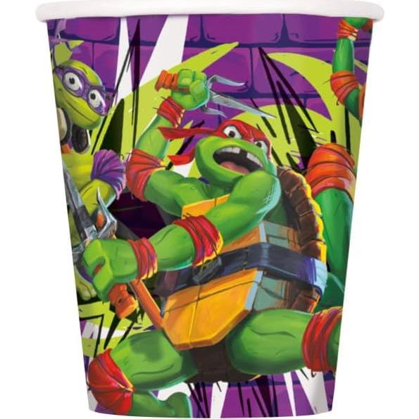 Vasos de Papel TMNT Tortugas Ninja 24 unidades 266ml