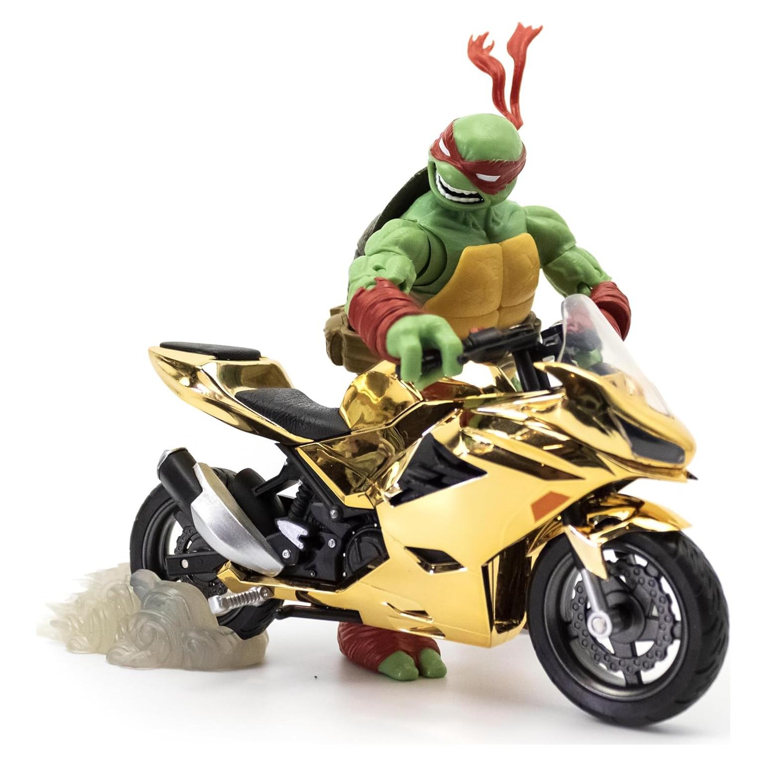 Figura de Acción Rafael TMNT La Leal Sujeto 12.7 cm Motocicleta