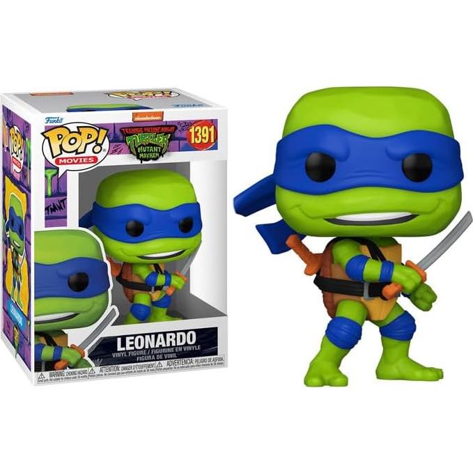 Figura de Vinilo Pop! Tortugas Ninja Leonardo Funko 9.5 cm