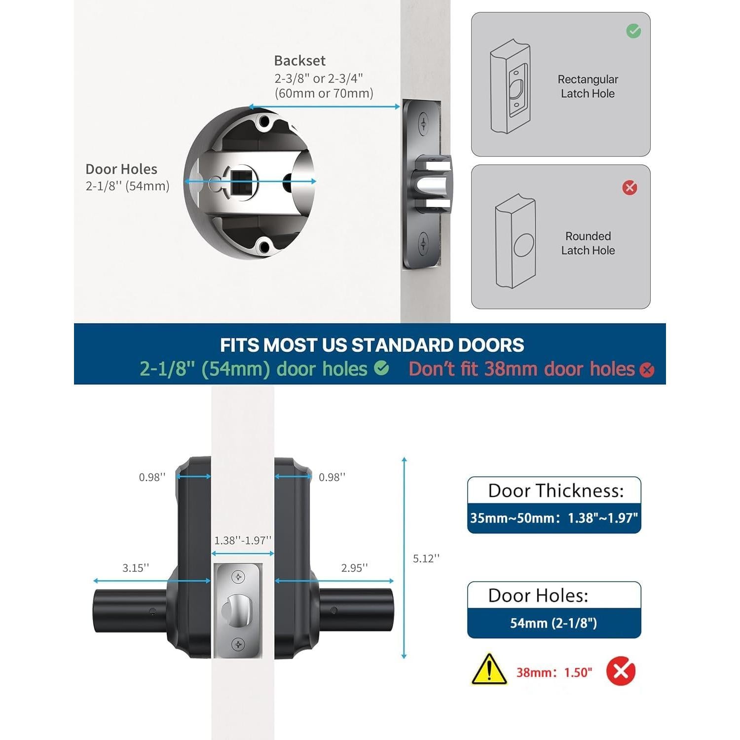Cerradura de Puerta HIDALIFE HL668 Teclado Táctil 1.96kg