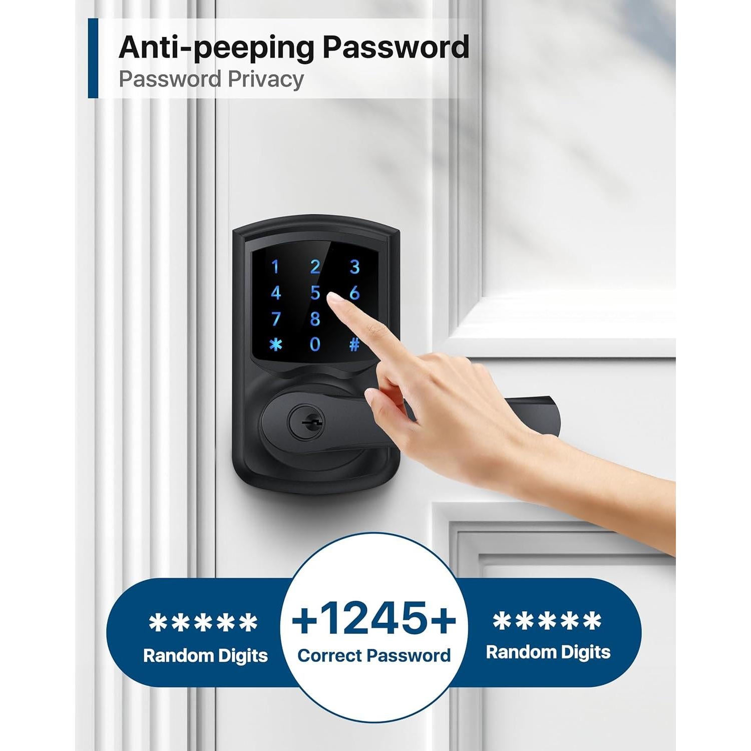 Cerradura de Puerta HIDALIFE HL668 Teclado Táctil 1.96kg