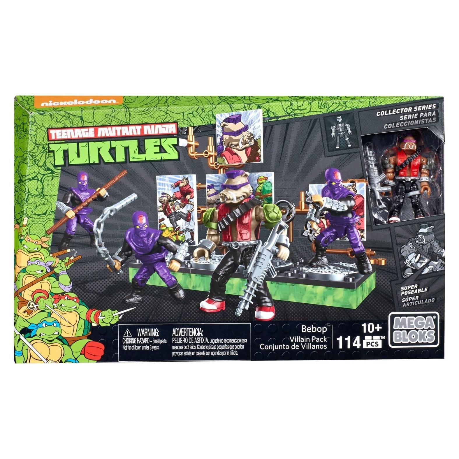 Paquete de Villano Bebop Mega Construx TMNT - 4 Figuras