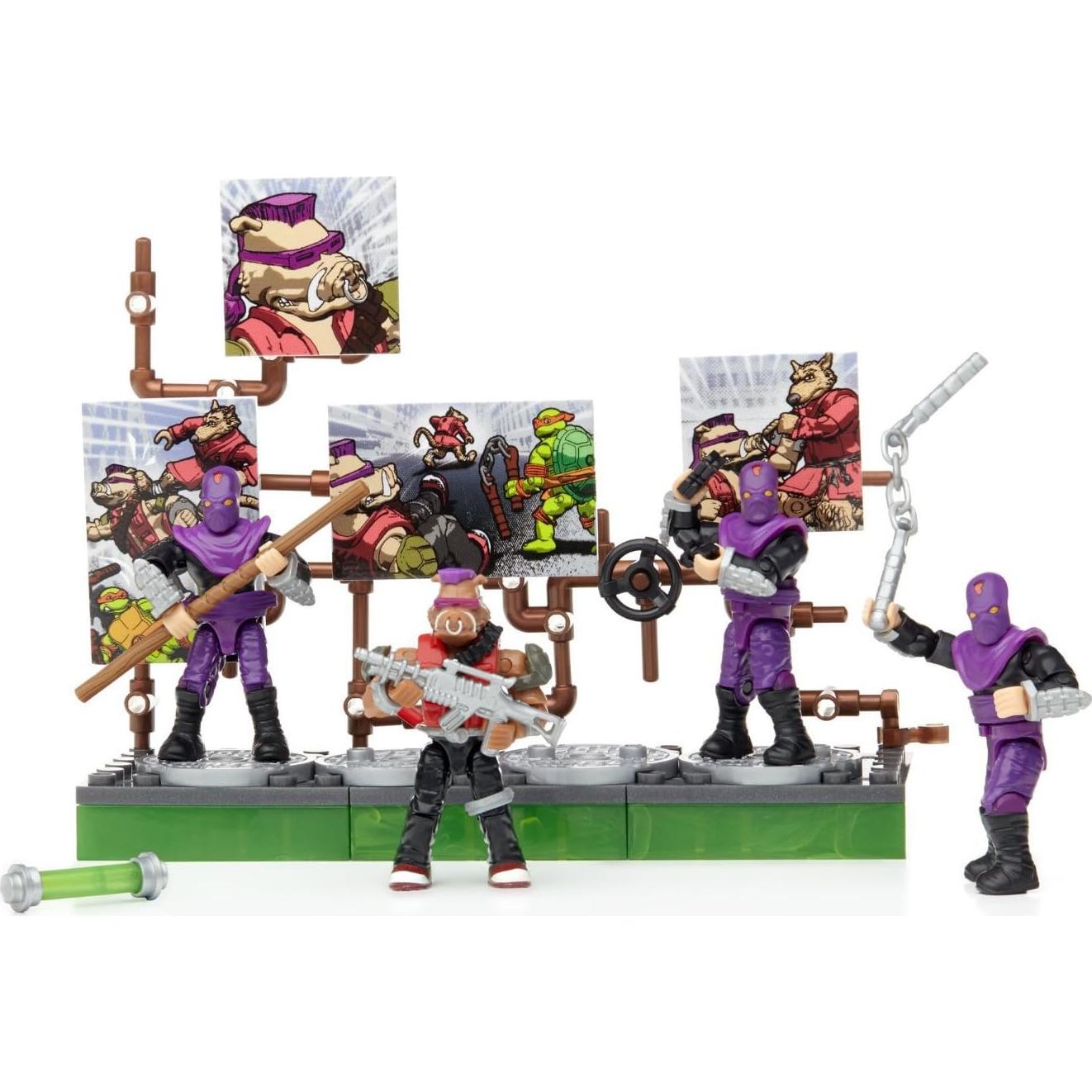 Paquete de Villano Bebop Mega Construx TMNT - 4 Figuras