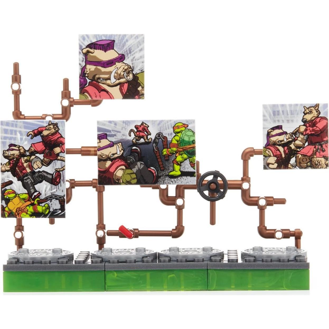 Paquete de Villano Bebop Mega Construx TMNT - 4 Figuras